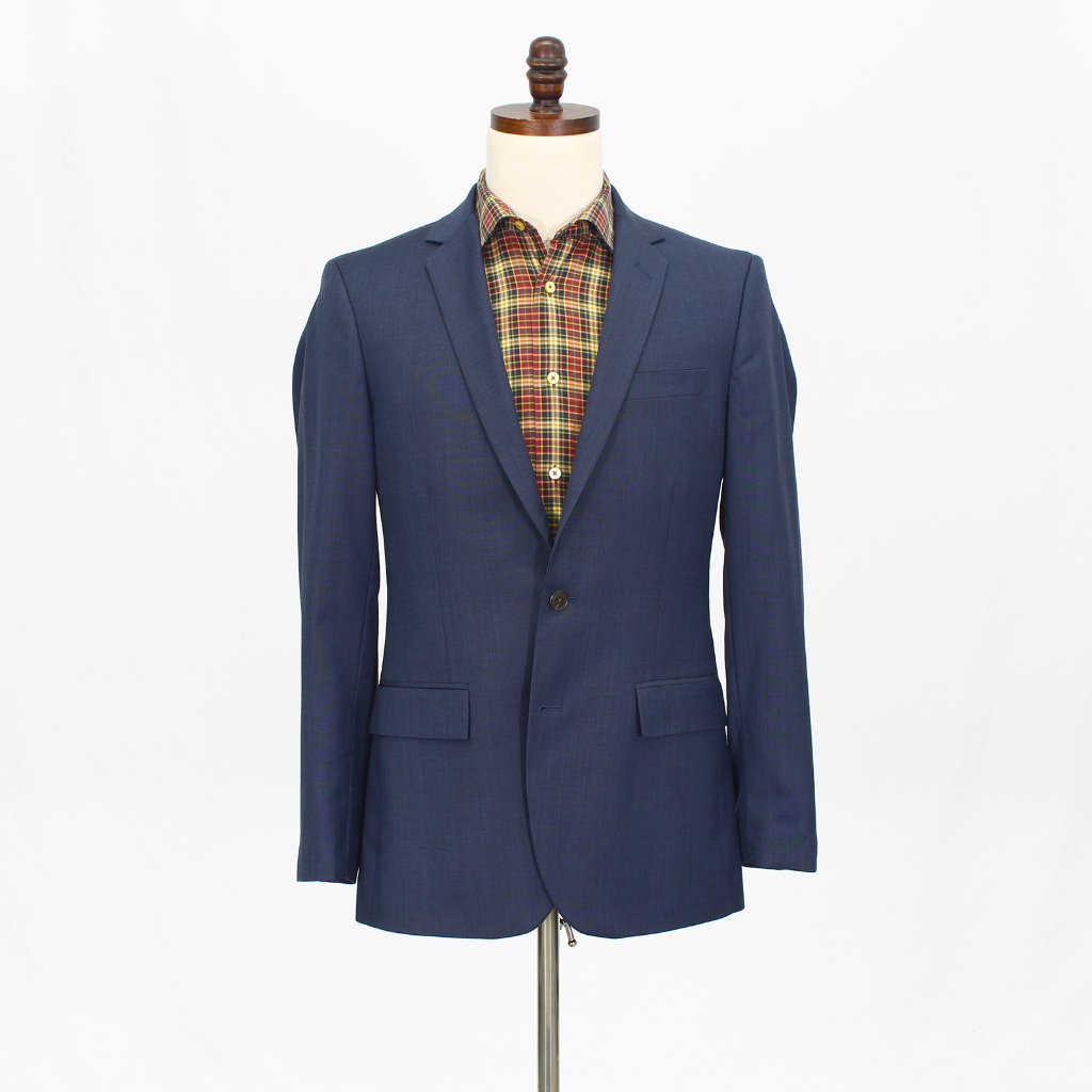 J. Crew 38r Navy Blazer Sport Coat Jacket 2-Button Solid T861